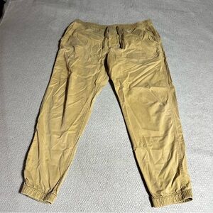American Eagle Outfitters AEO Tan Cargo Pants Joggers Size Large